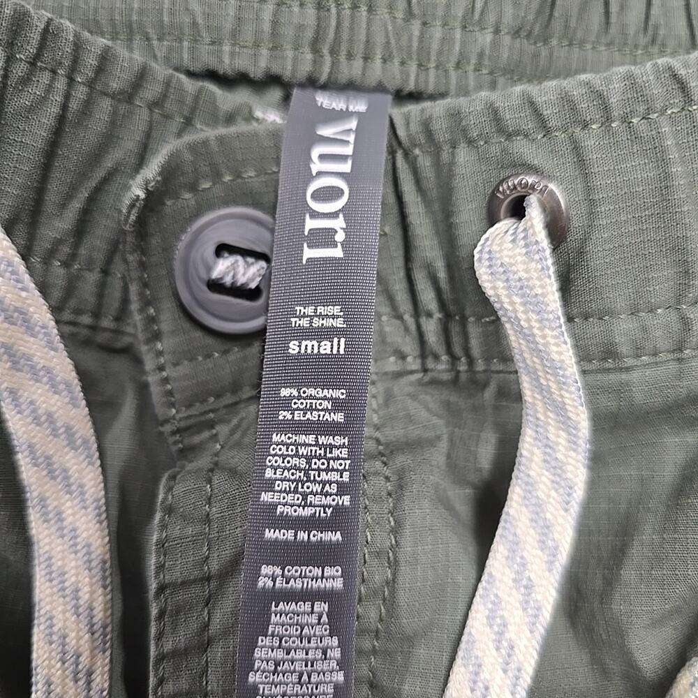 Vuori Vintage Ripstop Shorts Women's Size Small Green Organic Cotton 3" VW364 - Picture 5 of 9